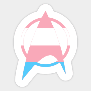 Transgender Starfleet Pride Sticker